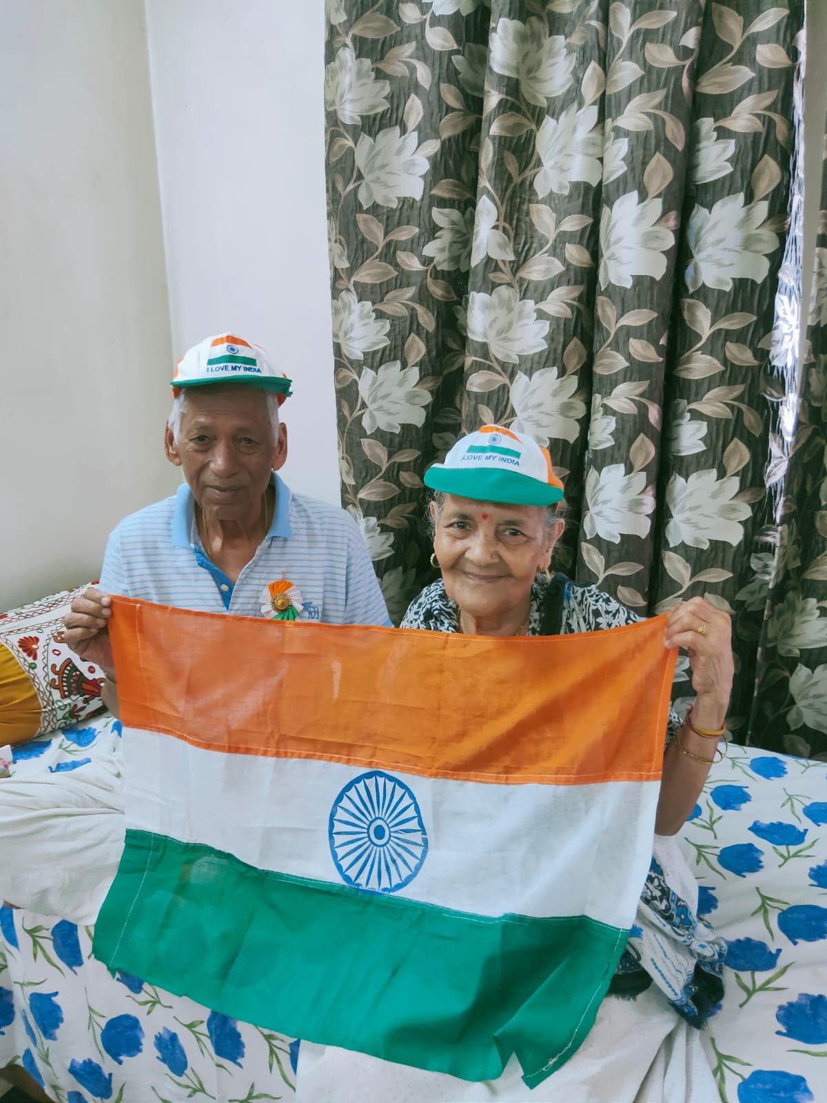 Hajari Singh Kanwar and Gulshan Devi at home, Republic Day